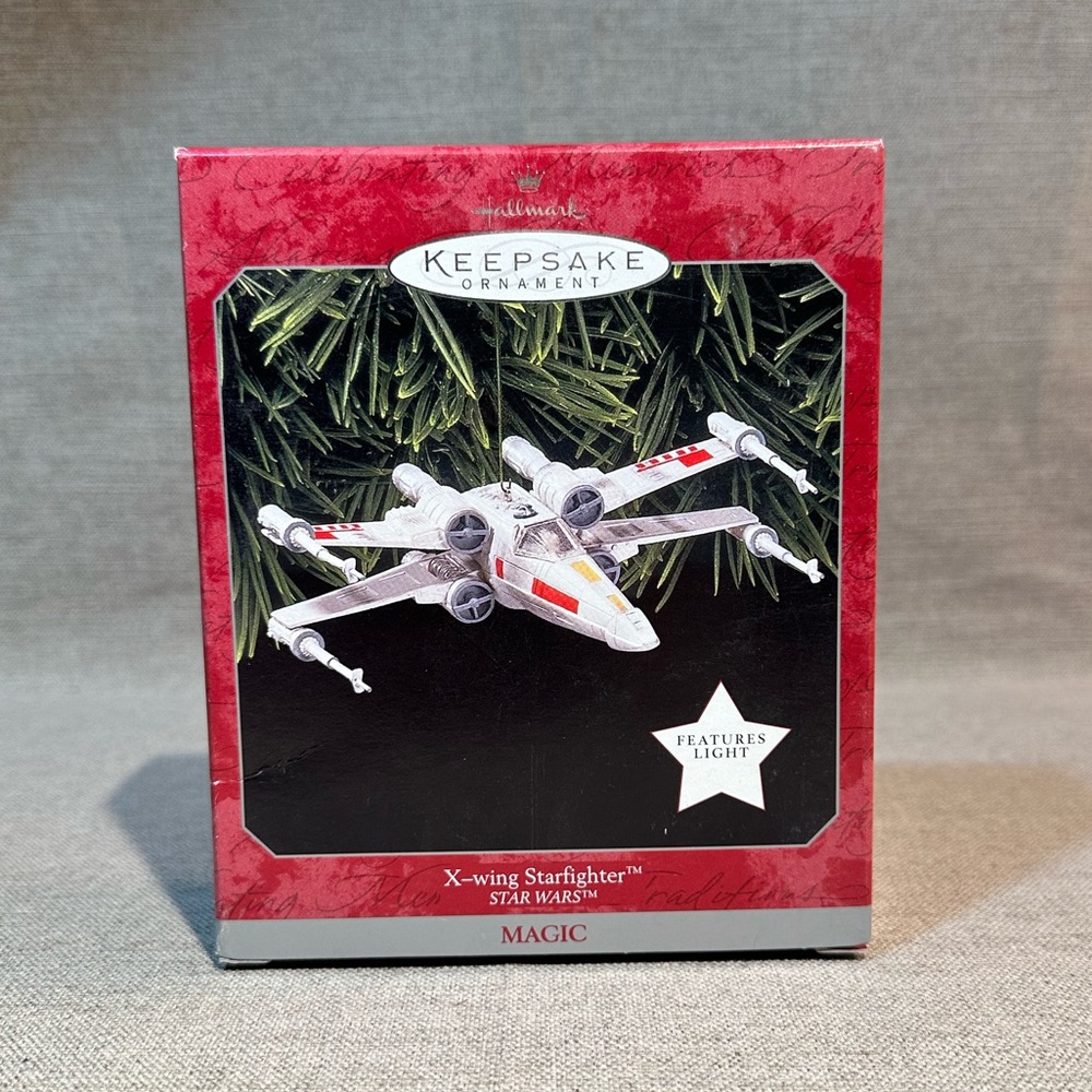 Vintage Hallmark Christmas Ornament - Star Wars X Wing Fighter